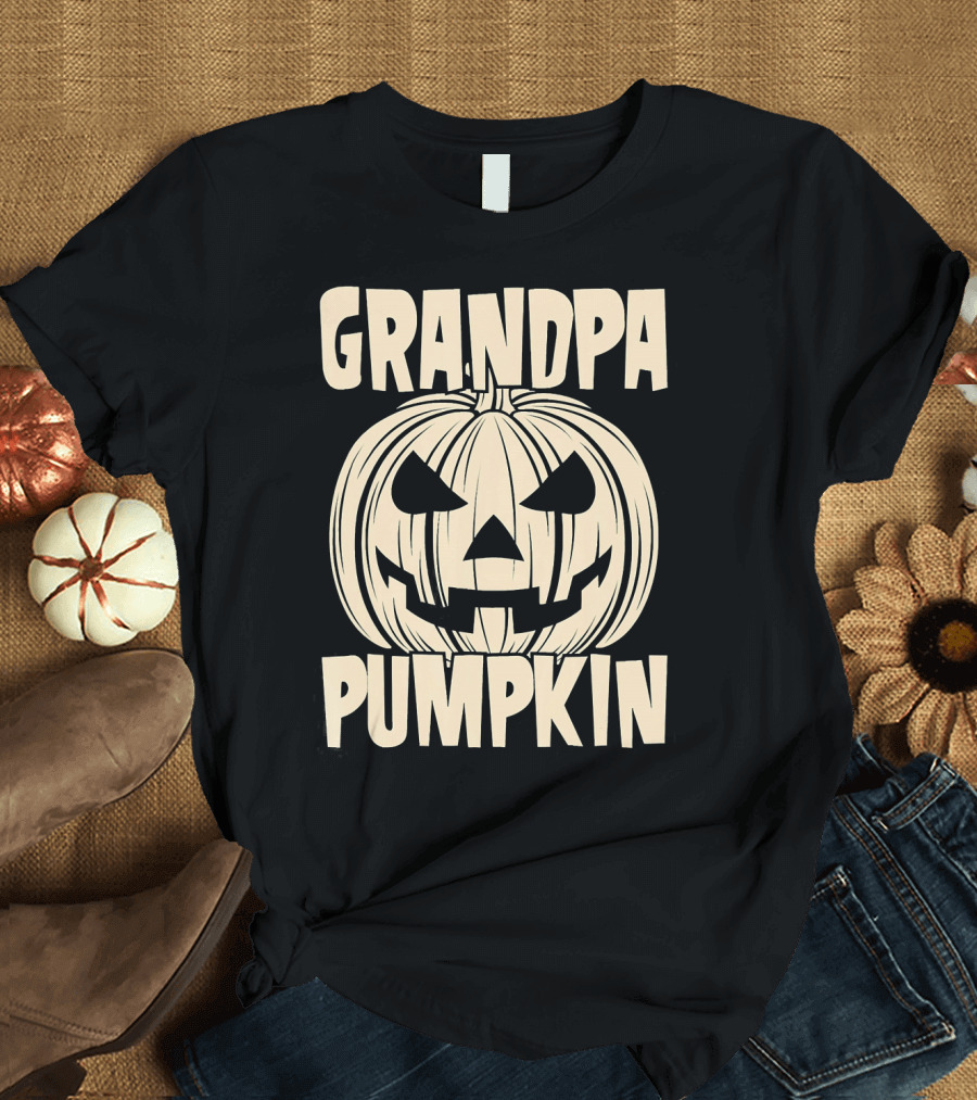 Grandpa Pumpkin Halloween T-Shirt