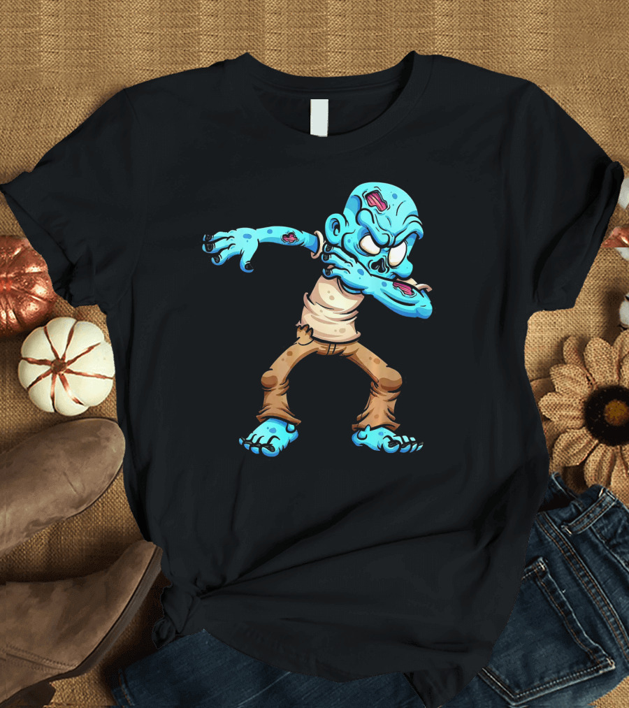 Dabbing Zombie Halloween Dab Creature T-Shirt