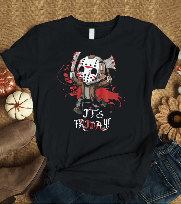 T-Shirt: It's Friday Halloween Scary Jason T-Shirt It's Friday Halloween Scary Jason T-Shirt