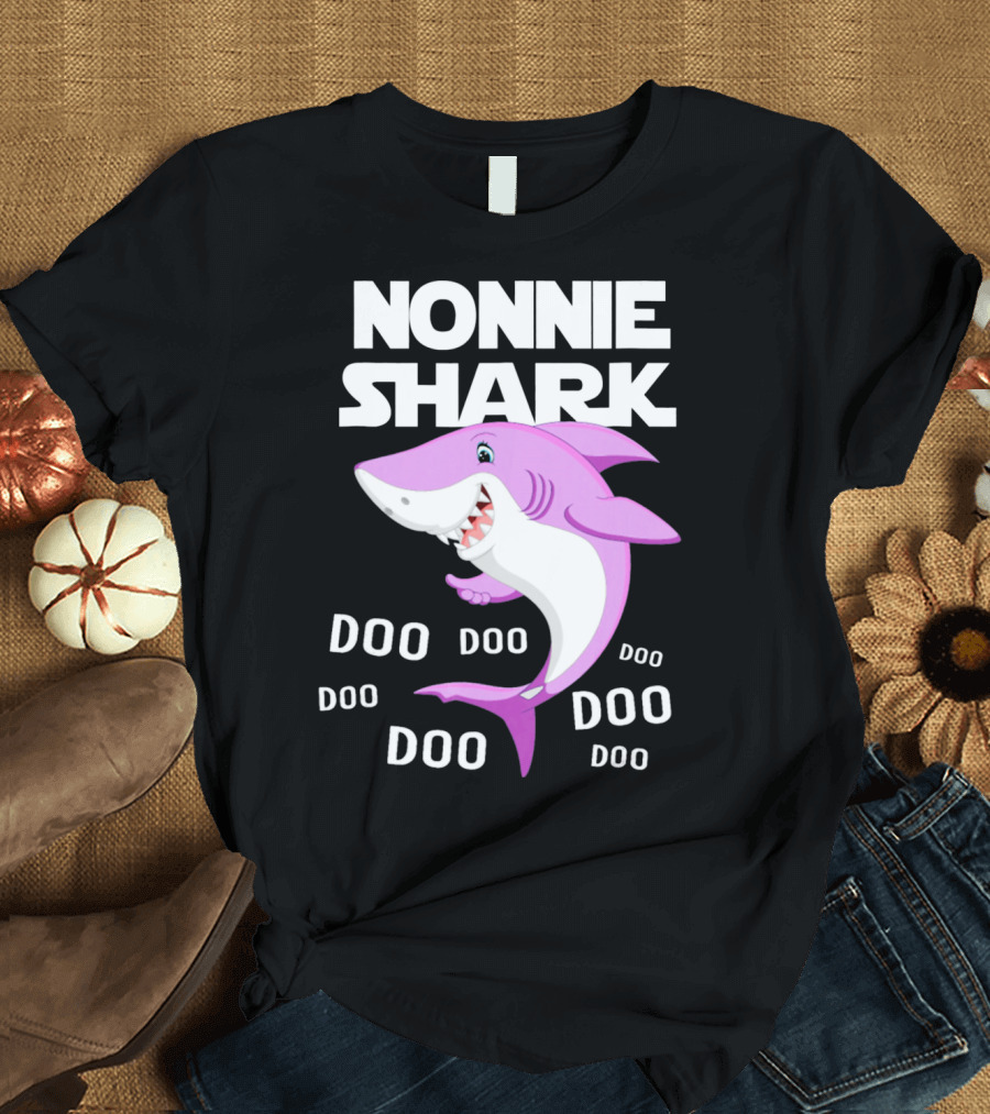 Nonnie Shark Doo Doo Doo Grandma Gift T-Shirt