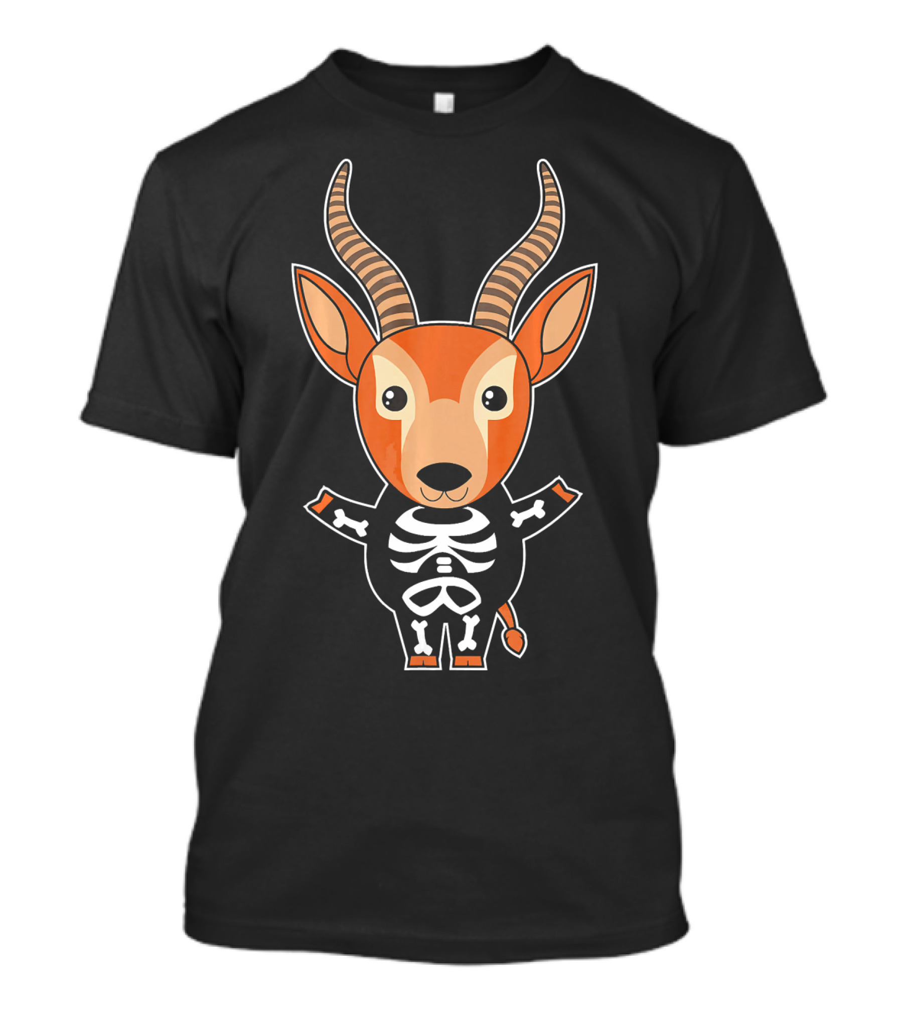 Antelope Skeleton Xray Costume Cute Easy Halloween T-Shirt