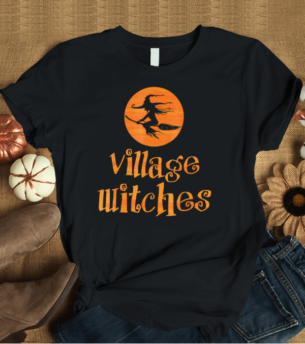 T-Shirt: Village Witches Halloween Moon T-Shirt Village Witches Halloween Moon T-Shirt