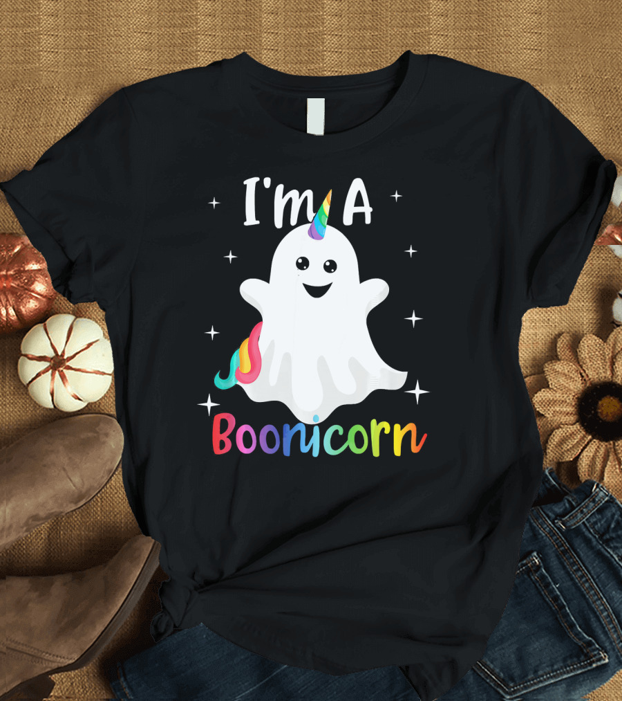 I'm A Boonicorn Cute Halloween Funny Unicorn Ghost T-Shirt