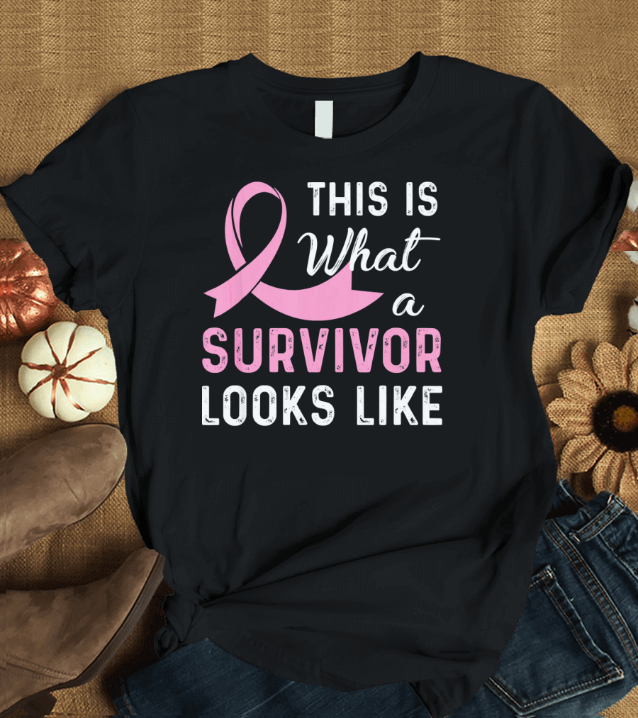 This Is What a Survivor Looks Like with Pink T-Shirt