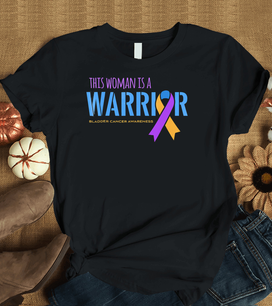 This Woman is a Warrior Bladder Cancer Awareness T-Shirt