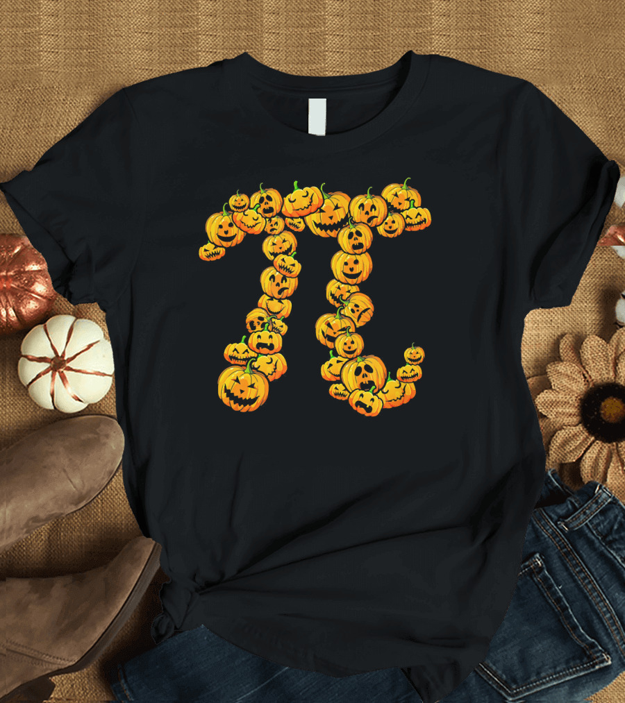 Pumpkin Pi Pie Thanksgiving Dessert Math Jack-O'-Lanterns T-Shirt