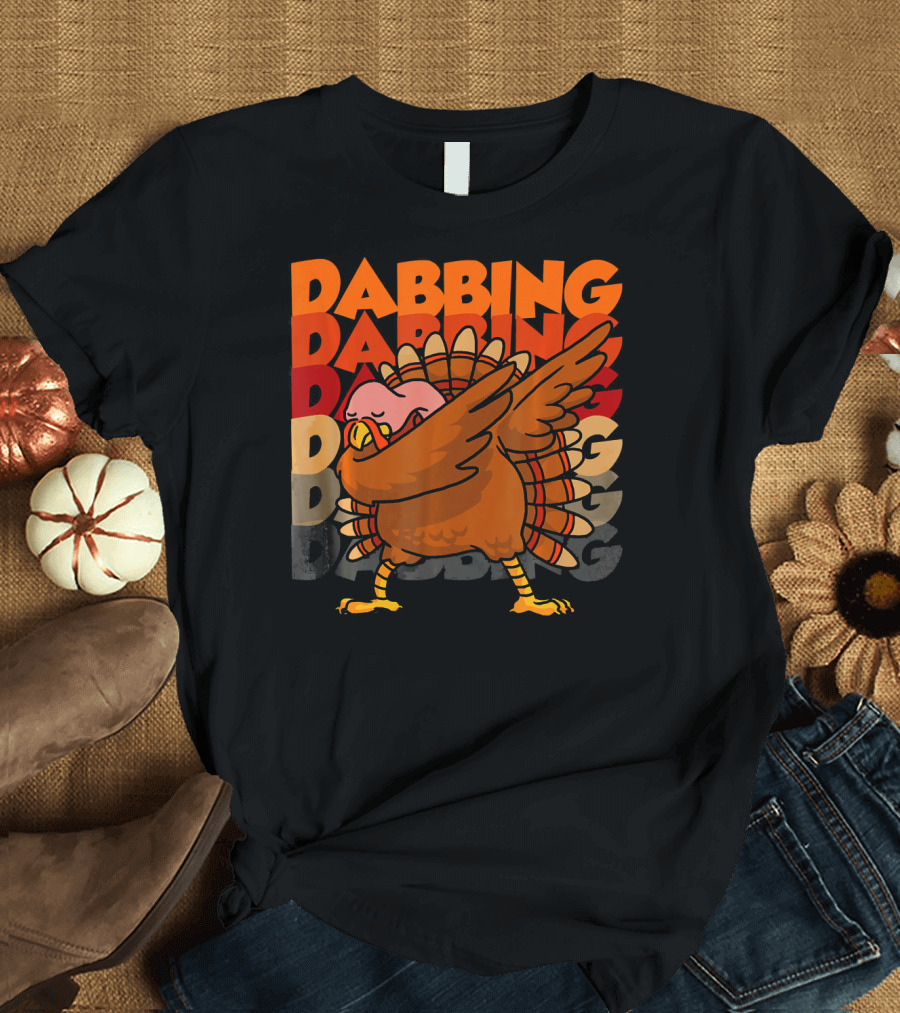 Dabbing Dabbing Dabbing Turkey T-Shirt