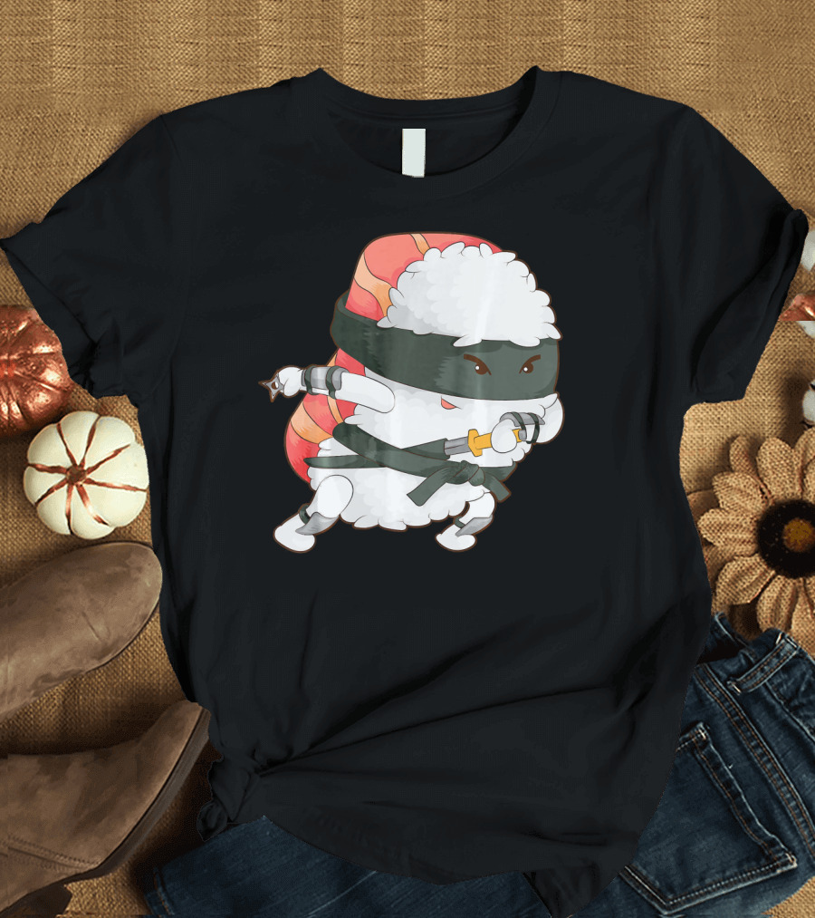 Funny Cute Sushi Ninja Maki Lover Japan T-Shirt