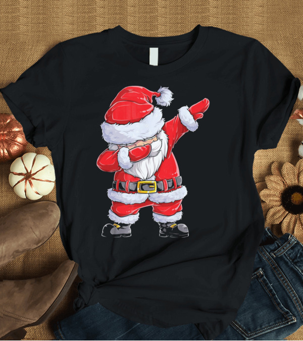 T-Shirt: Dabbing Santa Claus Christmas Holiday Fun T-Shirt Dabbing Santa Claus Christmas Holiday Fun T-Shirt