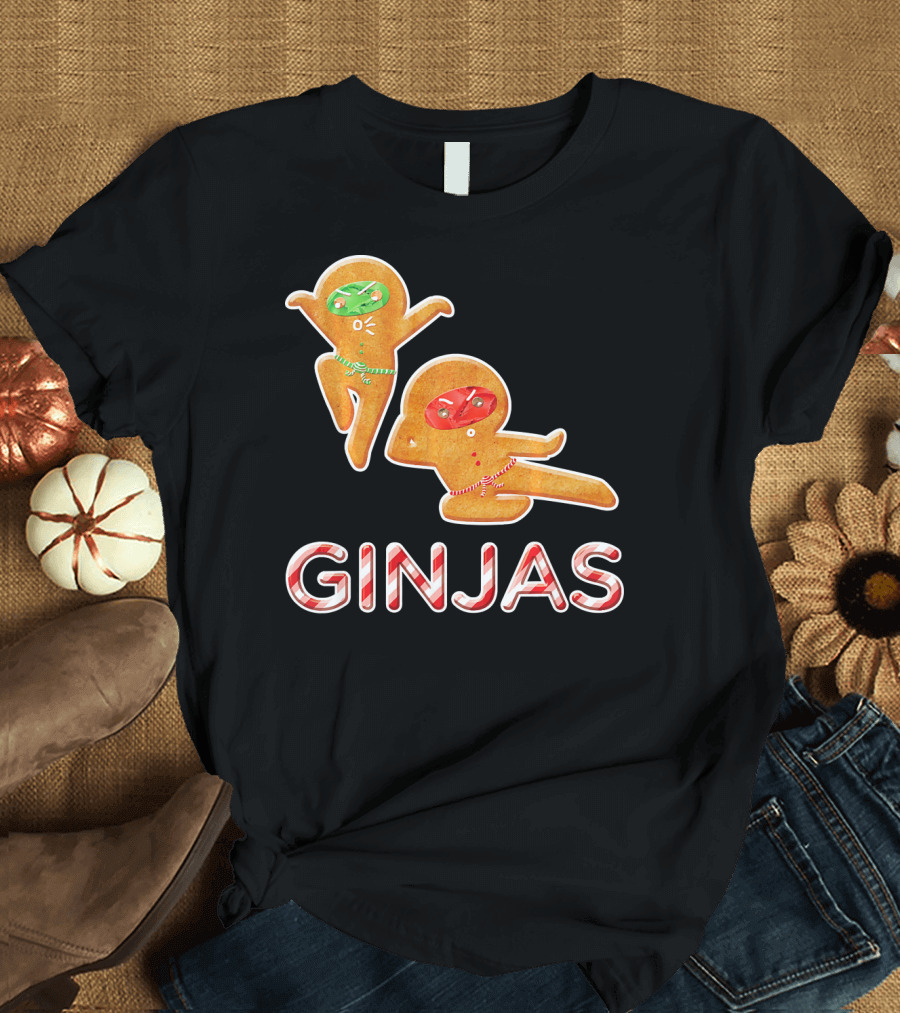 Ginjas Gingerbread Ninja Christmas T-Shirt