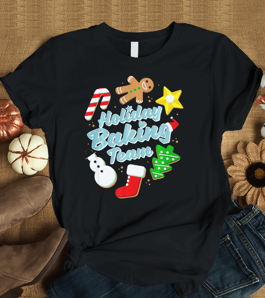 Holiday Baking Team Ugly Christmas Funny Baker T-Shirt