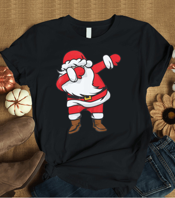 T-Shirt: Cool Santa Dabbing T-Shirt Cool Santa Dabbing T-Shirt