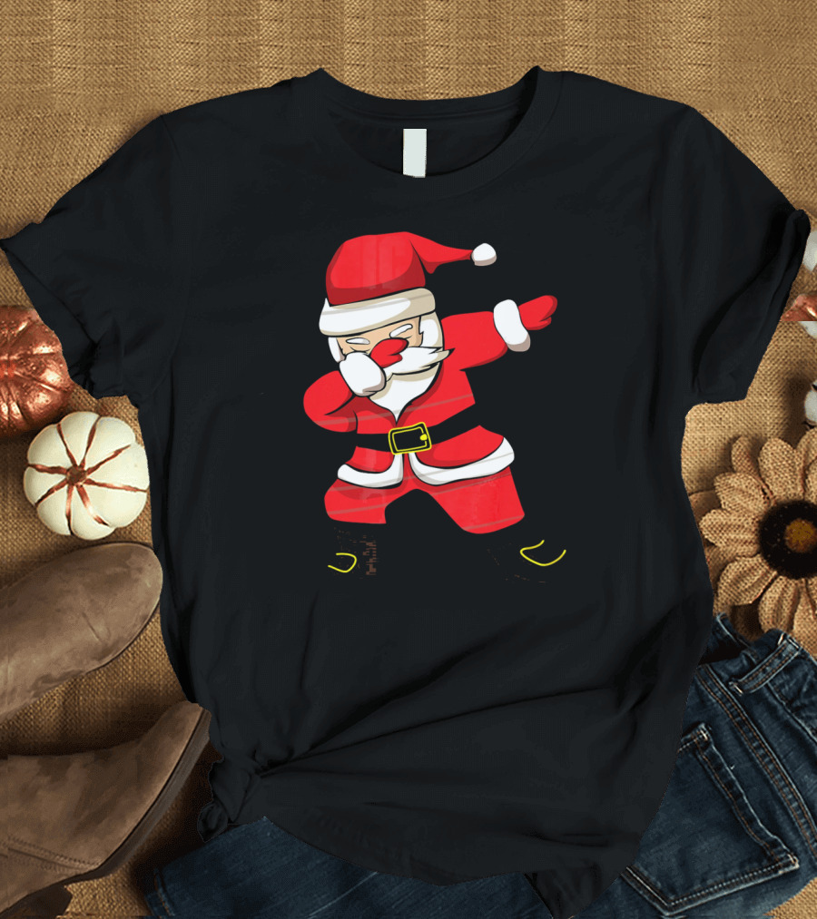 Dabbing Santa Christmas Santa College Dab Move Iconic Festive T-Shirt
