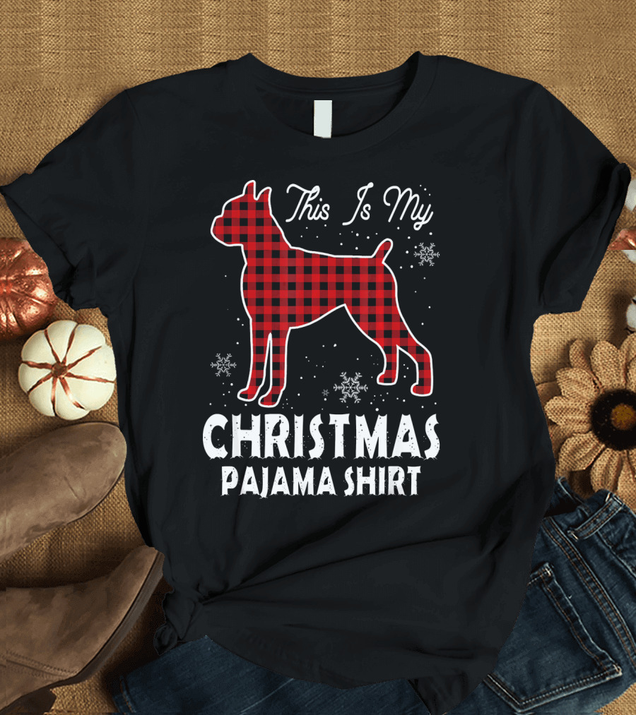 This Is My Christmas Boxer Dog Pajama T-Shirt