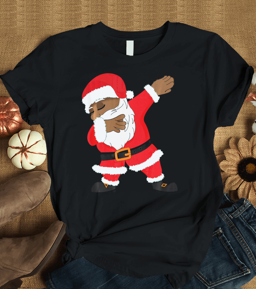 Dabbing Santa Funny Christmas Dab Festive Hip Hop Style Santa Claus T-Shirt