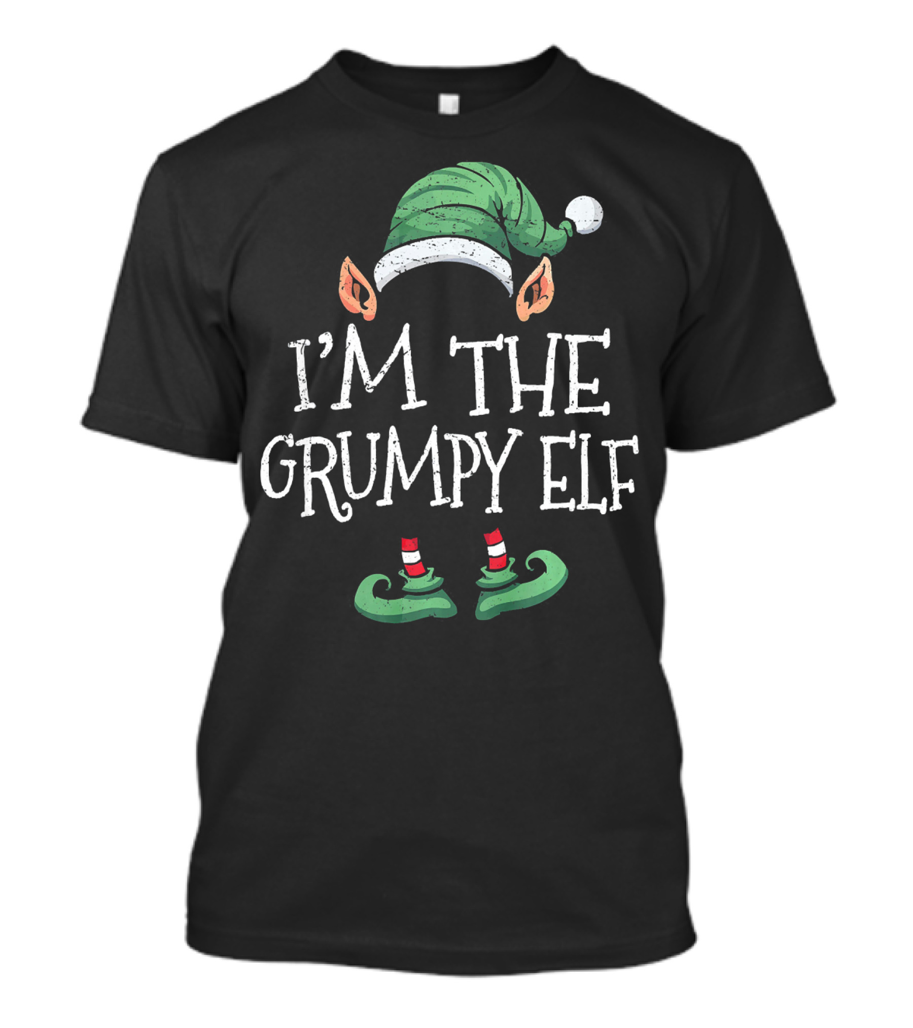 I'M THE GRUMPY ELF Matching Family Group Christmas T-Shirt