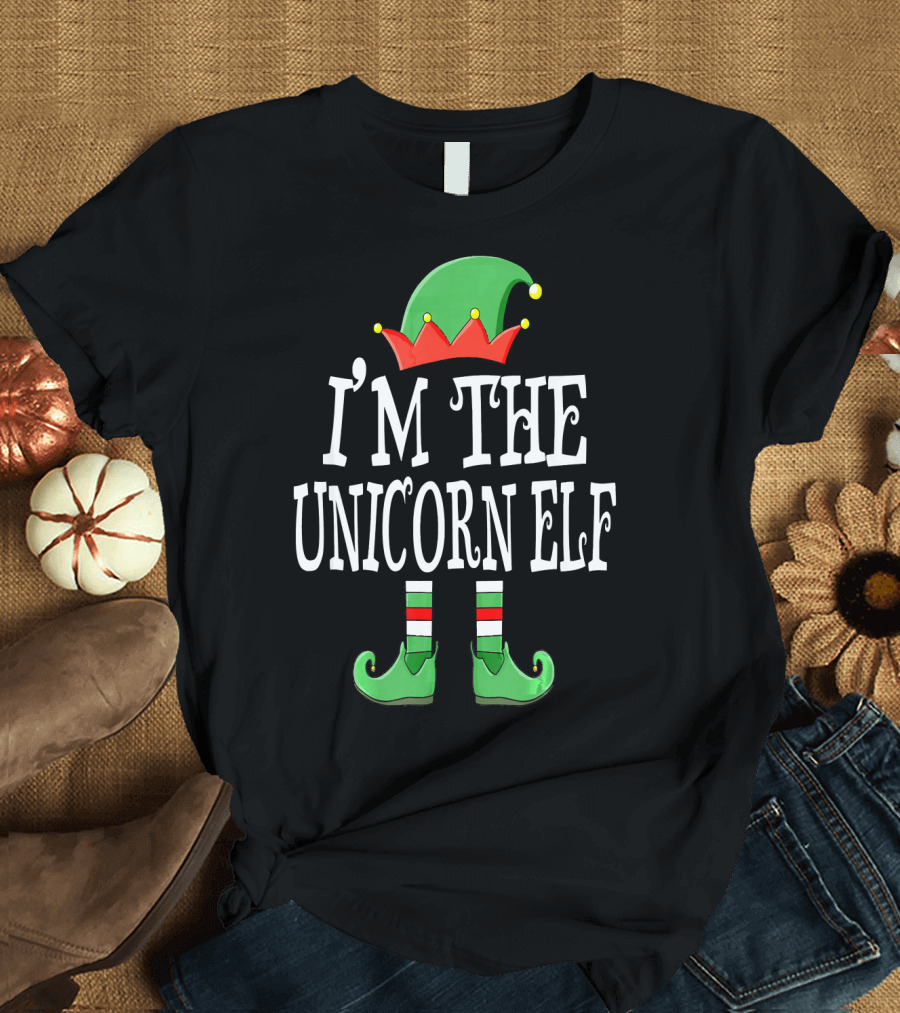 I'm The Unicorn Elf Matching Family Christmas Funny T-Shirt