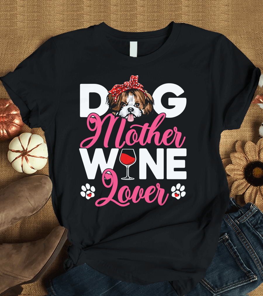 Cute Shih Tzu Dog Mother Lover T-Shirt