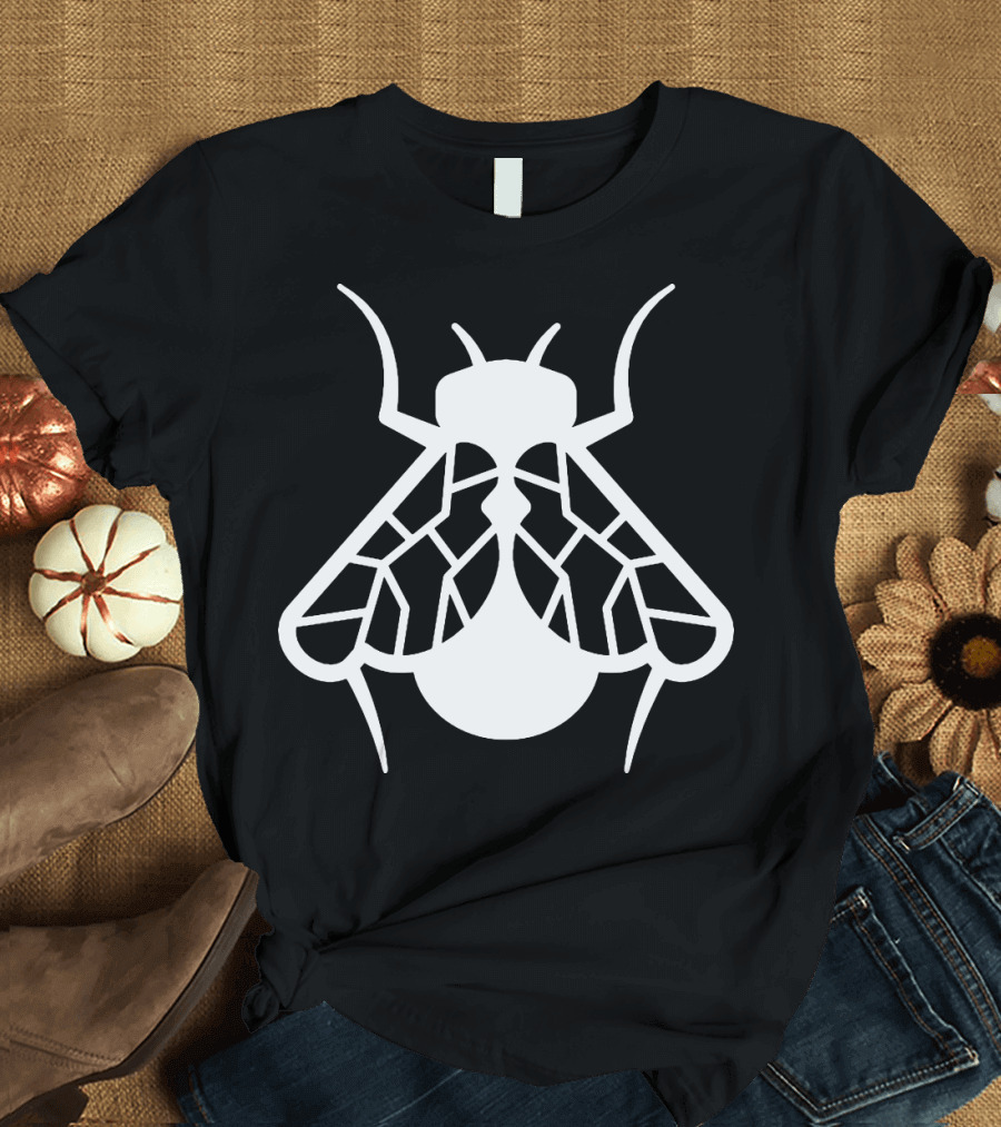 Flies Insect Symmetry Geometric T-Shirt