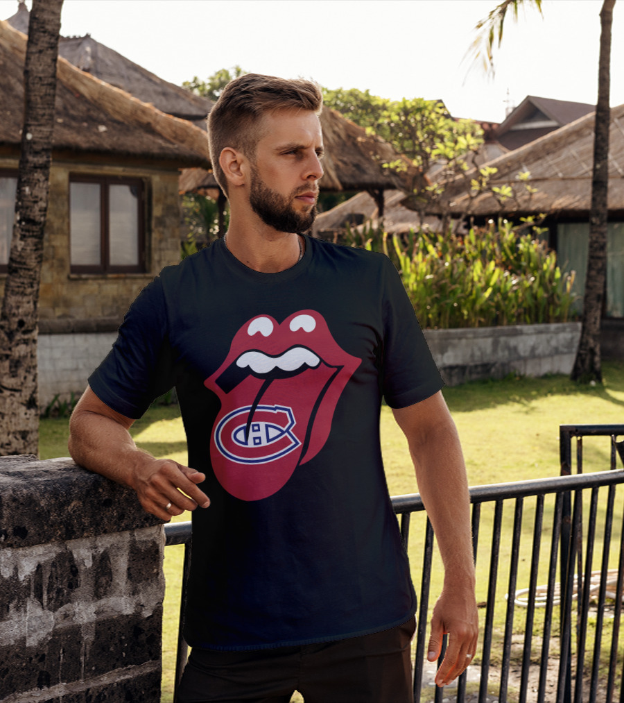Montreal Canadiens Logo With Iconic Tongue And Lips T-Shirt