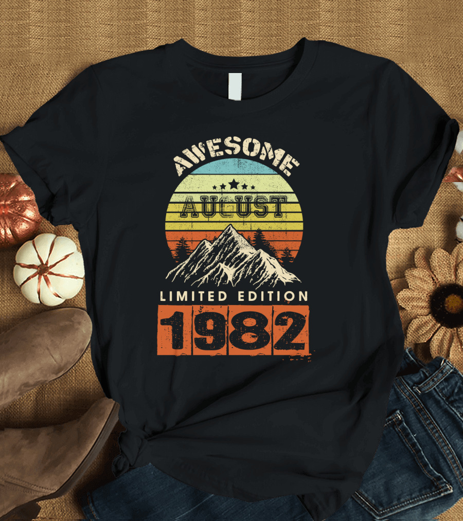 Awesome August 1982 Vintage T-Shirt
