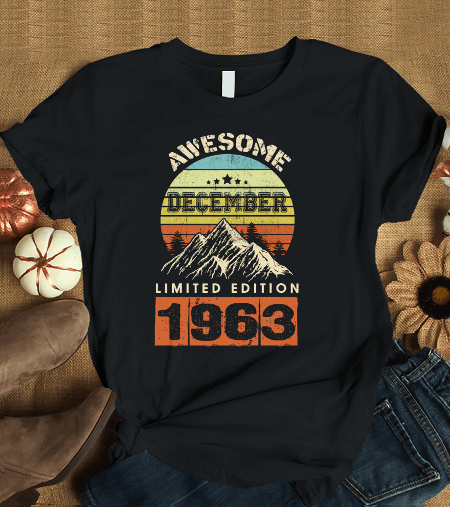 Awesome December 1963 Vintage Mountain T-Shirt