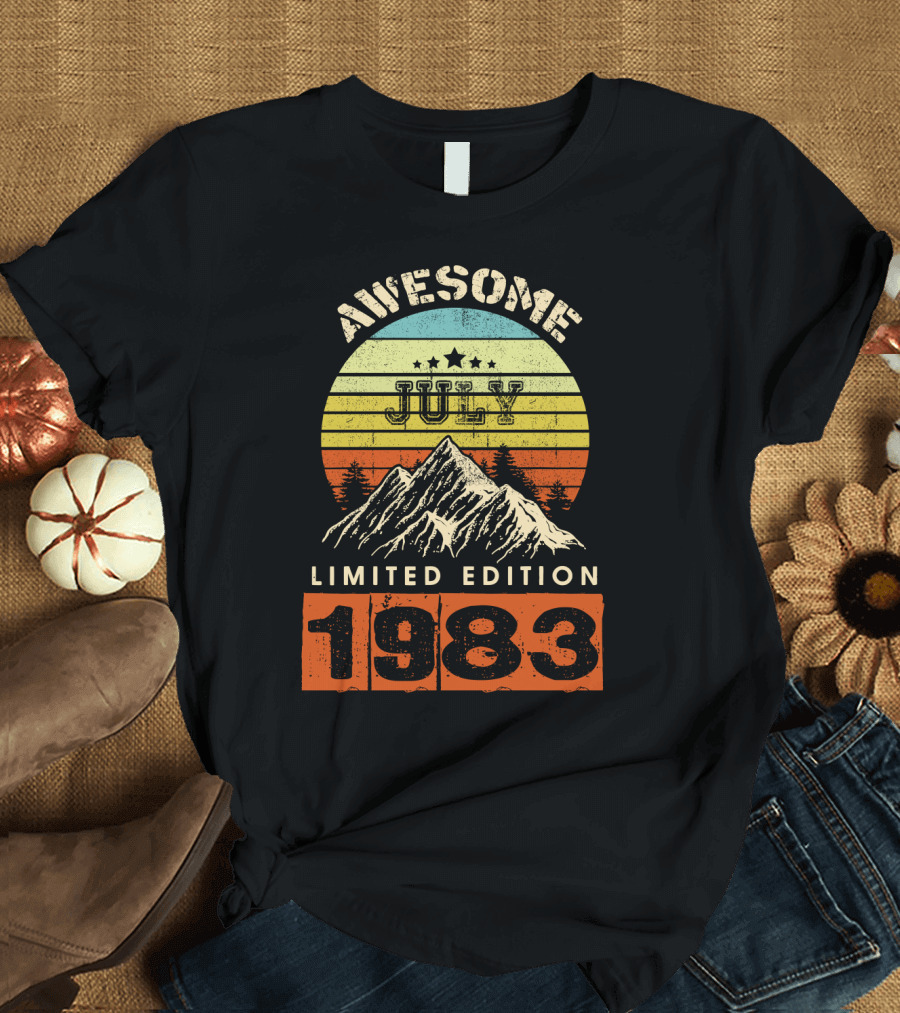 Awesome July 1983 Vintage Mountains T-Shirt