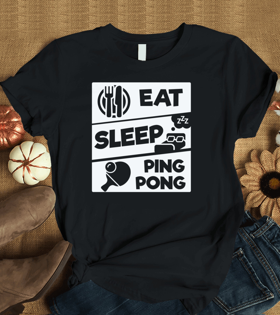 Eat Sleep Ping Pong Zzz Repeat T-Shirt