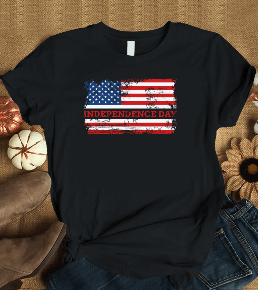 Independence Day American Flag T-Shirt