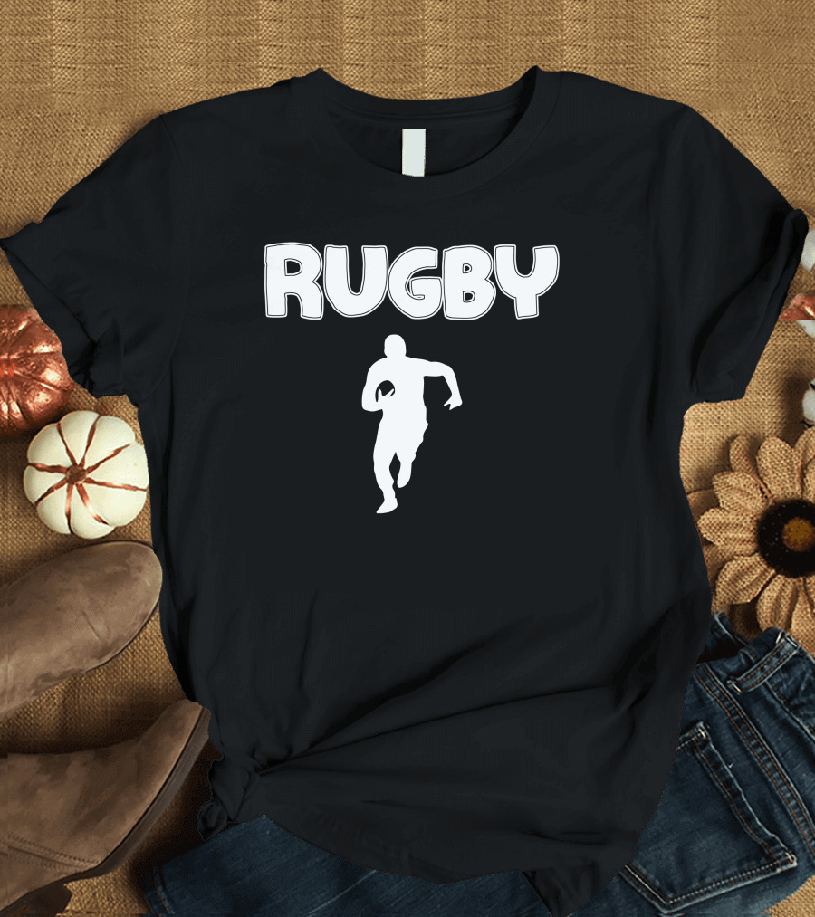 Rugby Player Sprinting with Ball T-Shirt