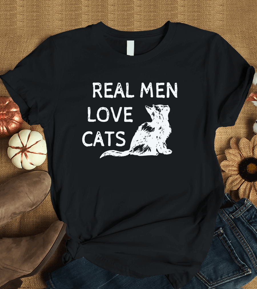 REAL MEN LOVE CATS Kitten T-Shirt